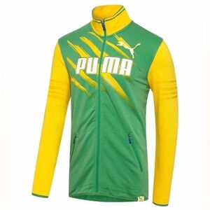 PUMA Kicker Track Jacket BRAZIL Soccer 1958 Jersey Sweat Shirt Mens Size Small